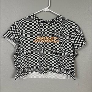 Harley Davidson cropped tee